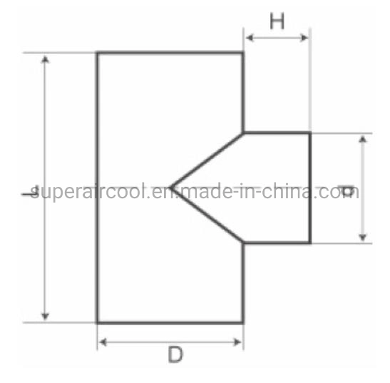 HVAC Spiral Duct Fitting 90 Degree T Piece