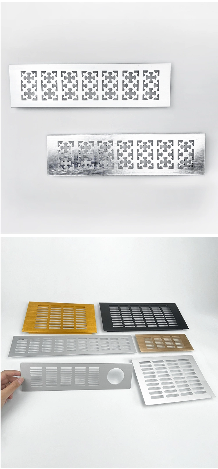 Cabinet Door Aluminium Alloy Air Grille Vent Covers Natural Ventilation Grilles