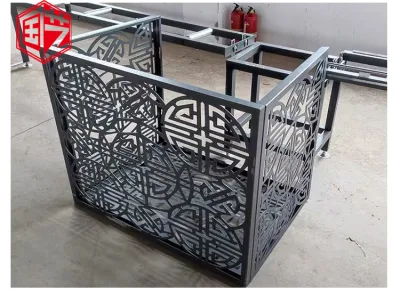 Fireproofing Decorate Air Conditioning Vent Cover CNC Carving Aluminum Facade Coverings