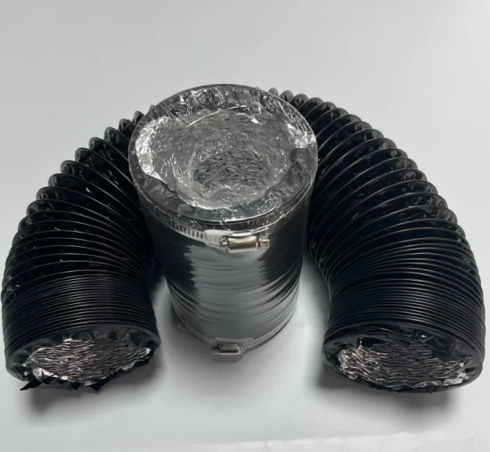 6inch 150mm 8FT Snap-on Ventilation Duct Flexible Vent Duct PVC Flexible Duct